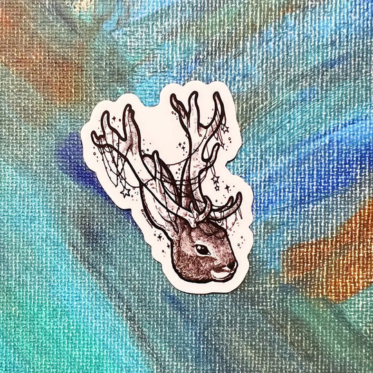 Starlight Jackalope 2x2 Die Cut Stickers