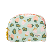 Load image into Gallery viewer, Suzette Small Quilted Scallop Zipper Pouch
