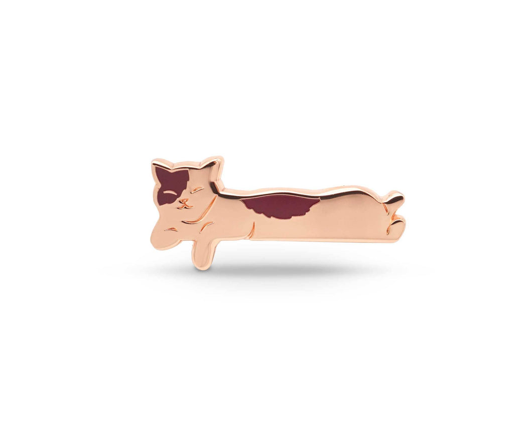 Laying Cat Enamel Pin