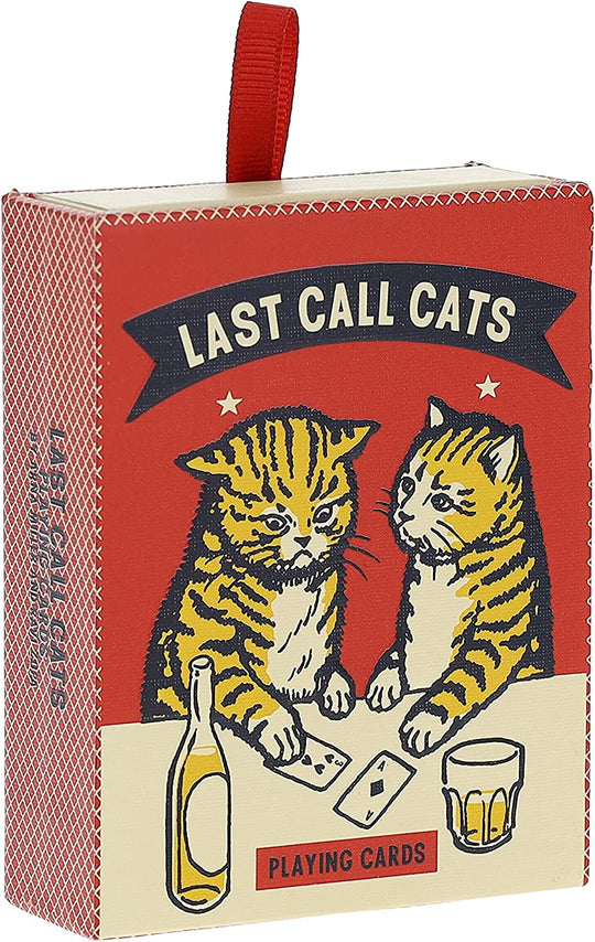 Last Call Cats Playing Cards