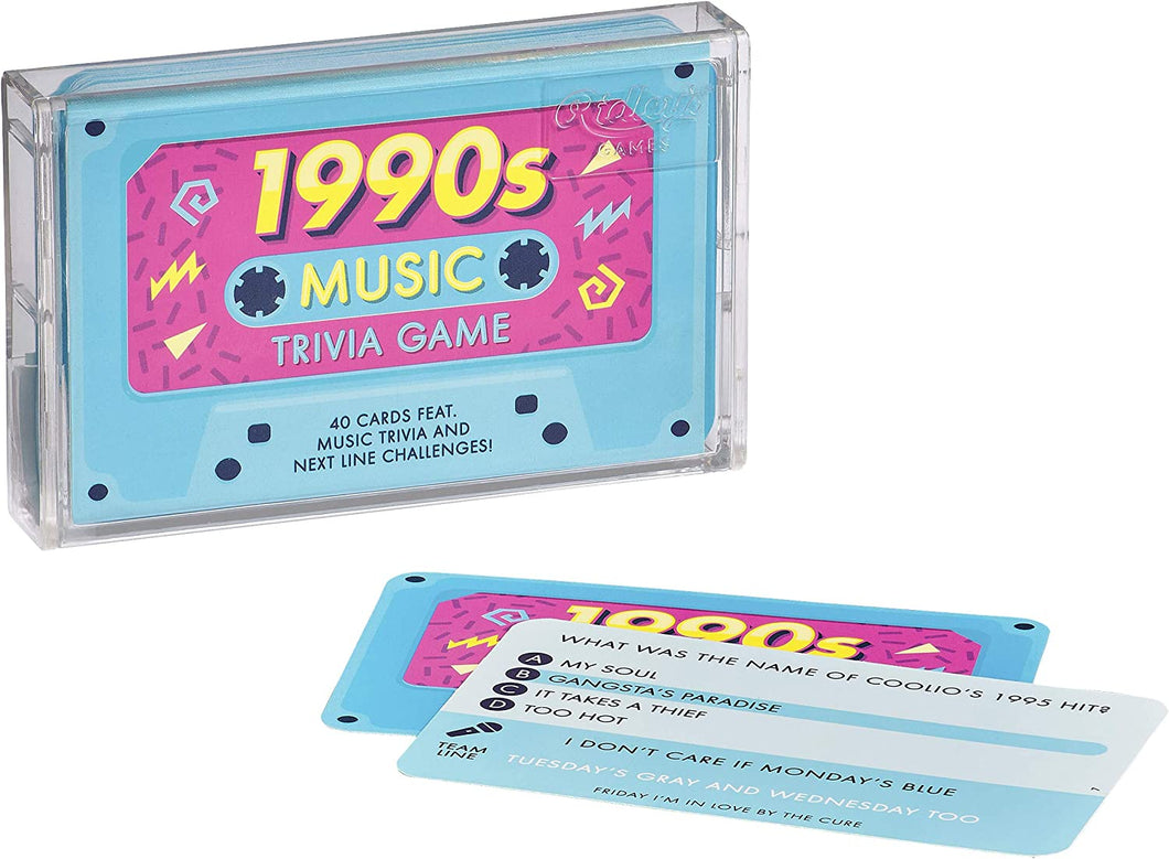 1990's music trivia game.