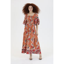 Load image into Gallery viewer, Blush Floral Dress with Kimono Sleeves

