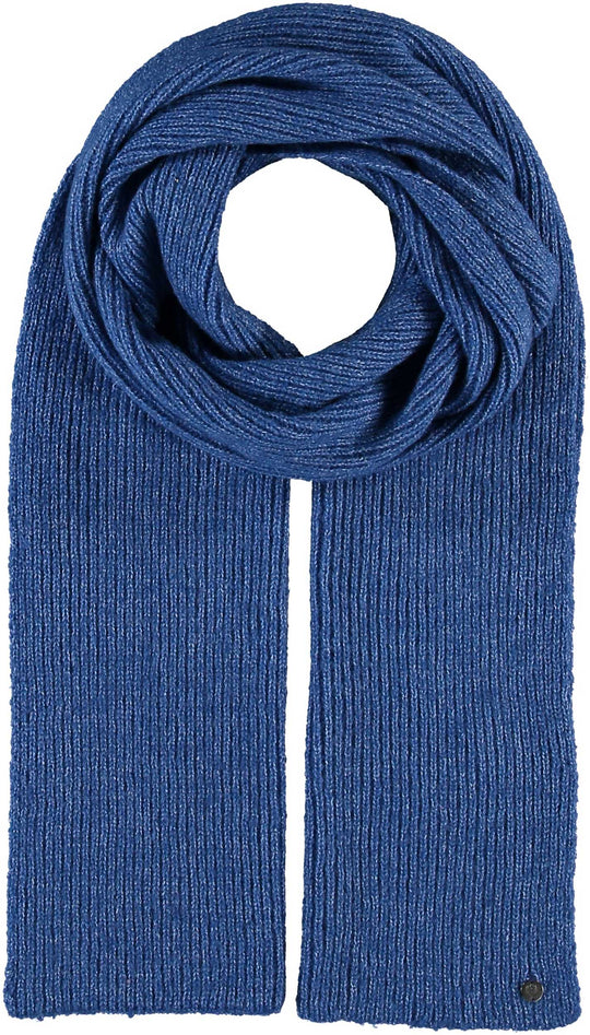 Sustainability Edition Solid Knit Recycled Scarf: Royal blue