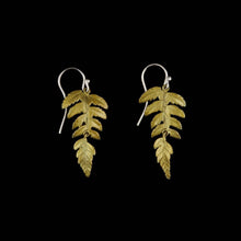 Load image into Gallery viewer, Fern Large Single Leaf Wire Earrings
