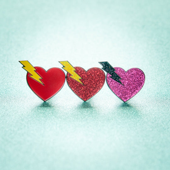 High Voltage Heart Pin