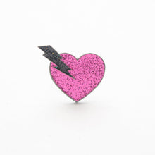 Load image into Gallery viewer, High Voltage Heart Pin

