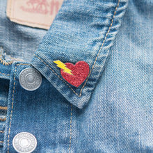 Load image into Gallery viewer, High Voltage Heart Pin
