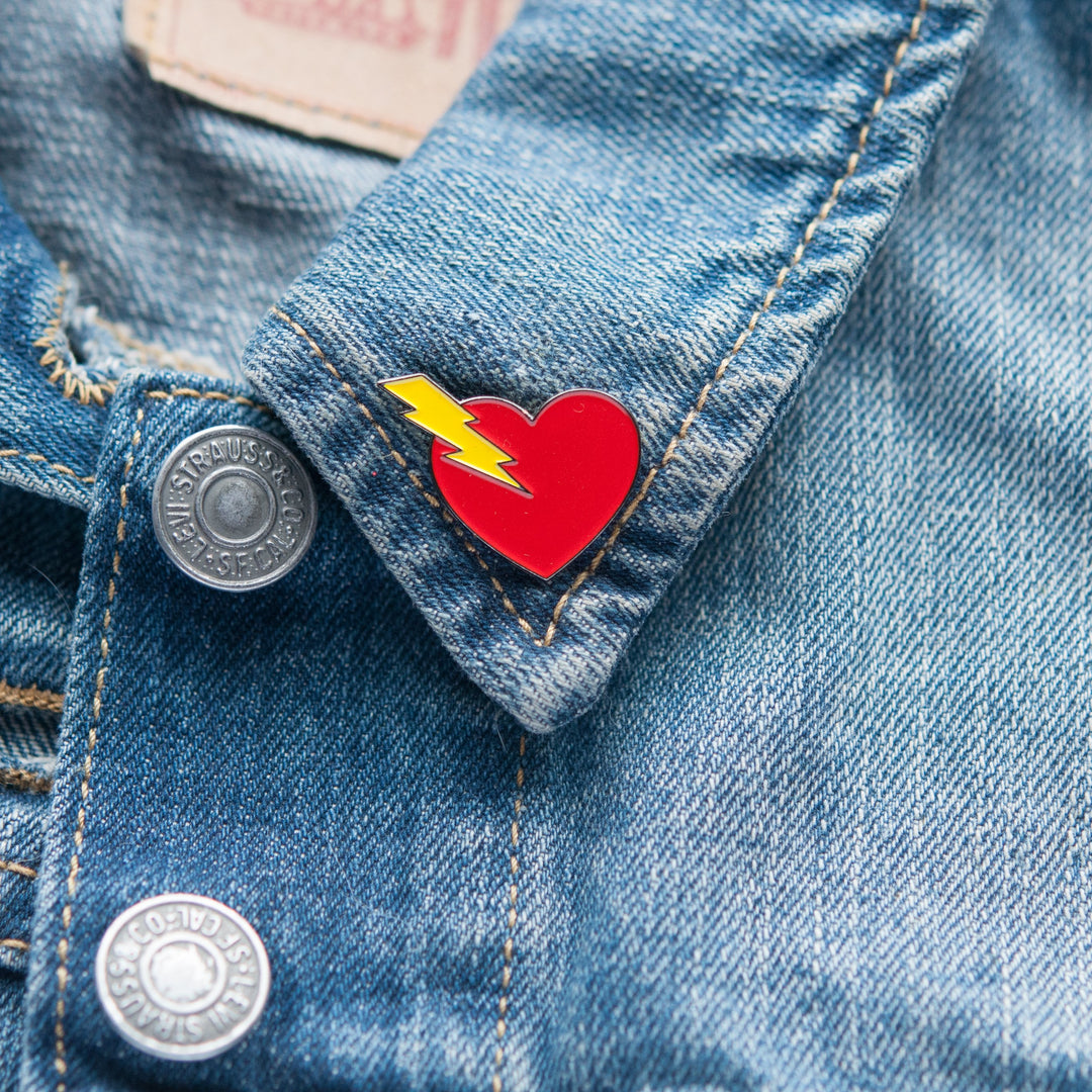 High Voltage Heart Pin
