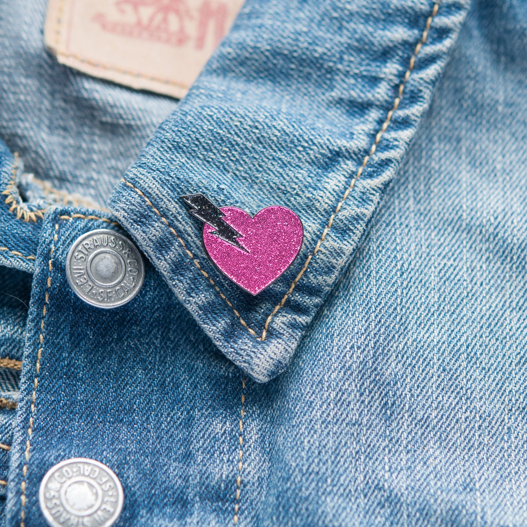 High Voltage Heart Pin