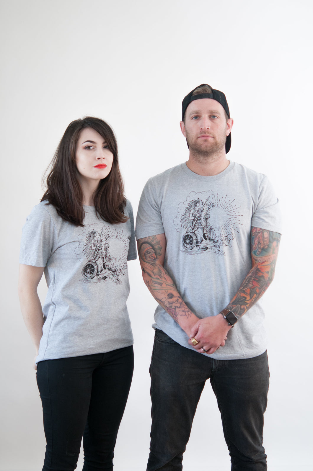 Freyja Cat Chariot T-Shirt (unisex)
