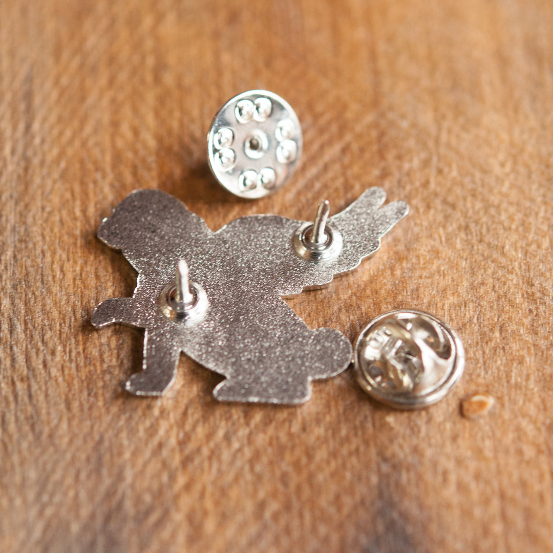 Pug Wings Pin