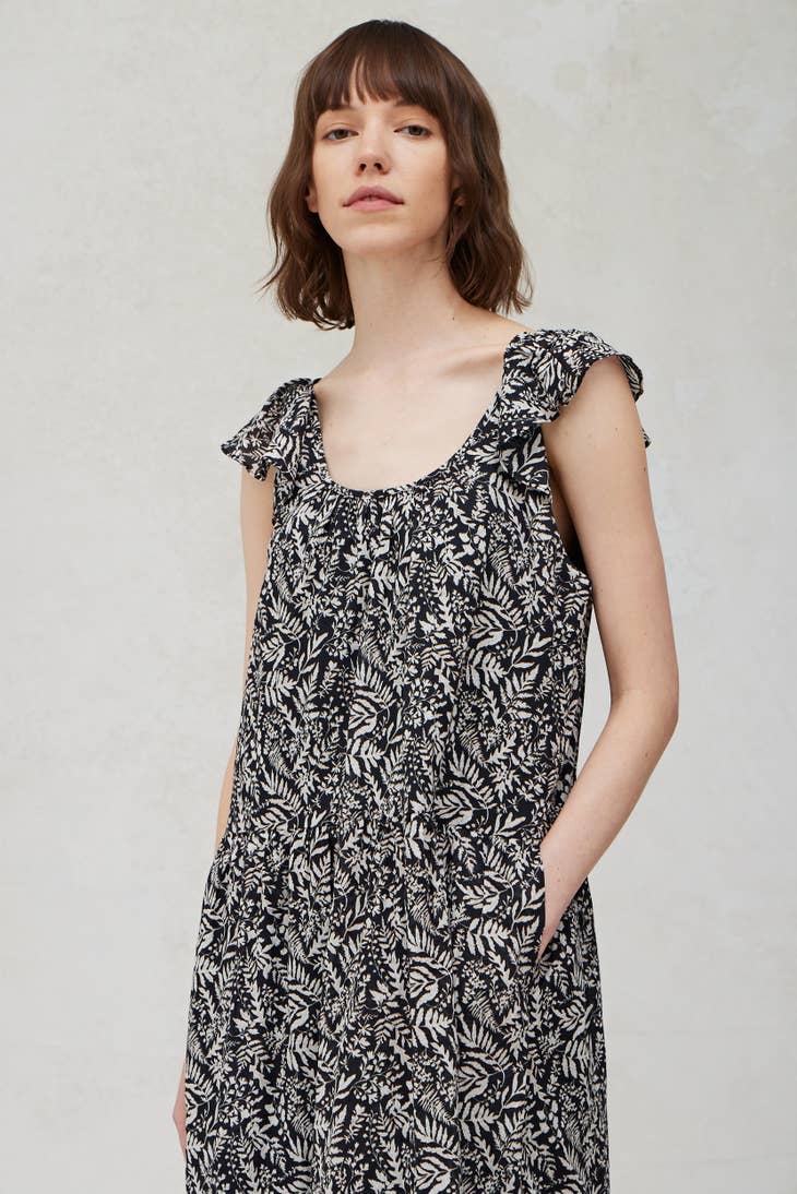 Printed Summer Midi Dress