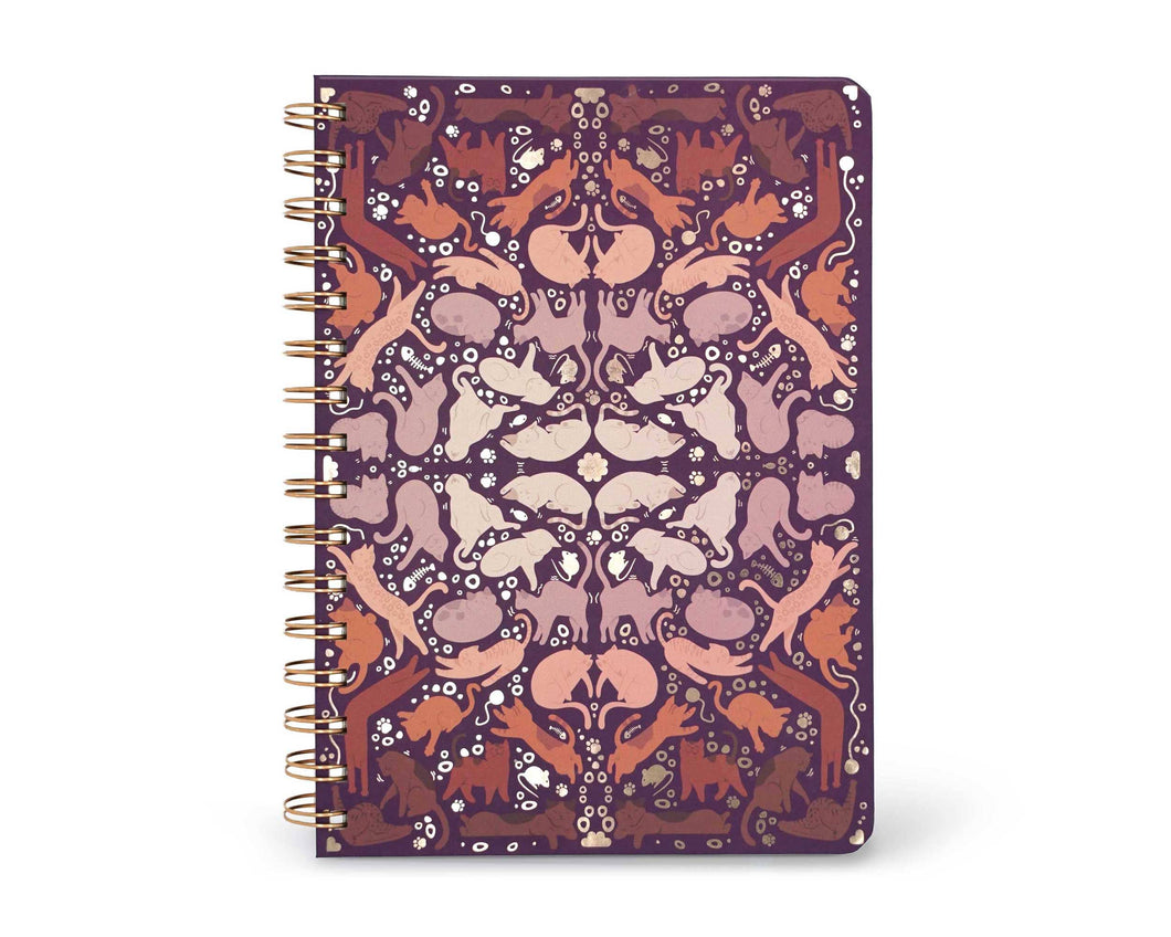 Yoga Cats Poses Spiral Notebook