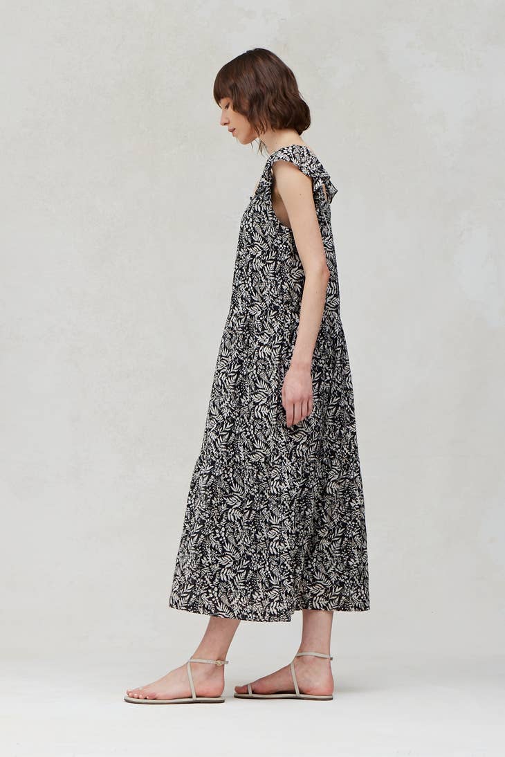 Printed Summer Midi Dress