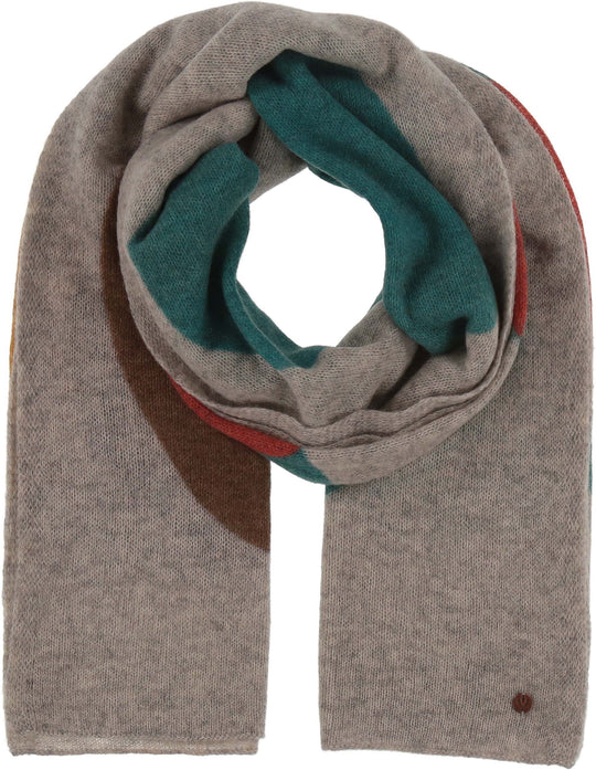Signature Optical Dots Wool Wrap: Powder mint