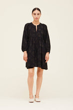 Load image into Gallery viewer, JACQUARD MINI DRESS: BLACK
