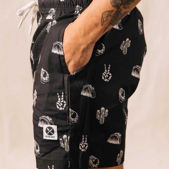 No Problemo Tacos &amp; Cactus Walk Shorts