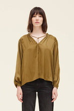 Load image into Gallery viewer, MOSS PLEATED YOKE BLOUSE

