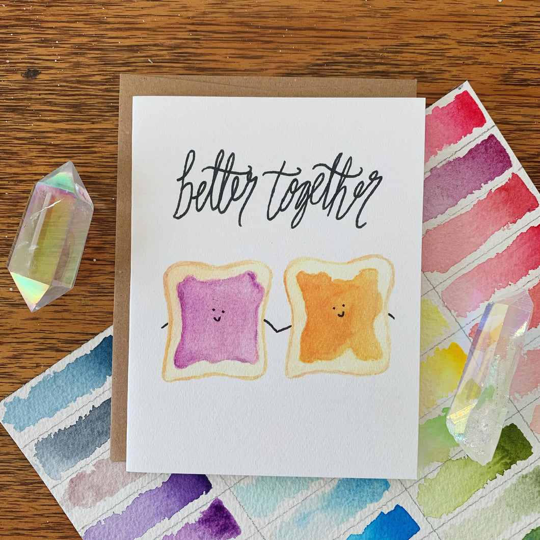 Peanut Butter and Jelly Greeting Card