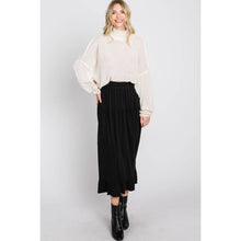 Load image into Gallery viewer, Micro Suede Ruffle Skirt
