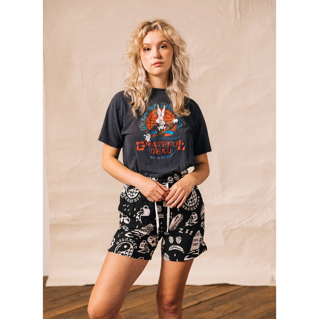 Dead Tired Breakfast &amp; Coffee Walk Shorts