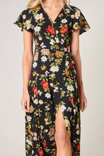 Load image into Gallery viewer, Willa Floral Lunar Maxi Wrap Dress
