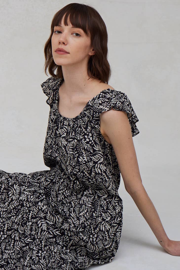 Printed Summer Midi Dress