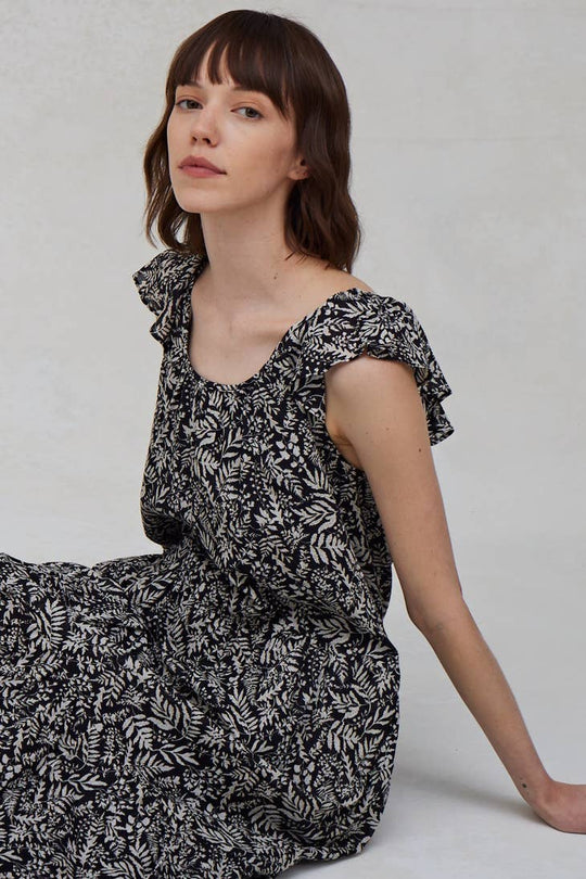 Printed Summer Midi Dress