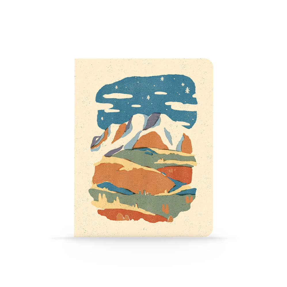 Mountain Colorblock Medium Layflat Notebook