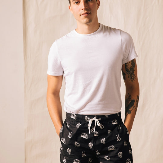 No Problemo Tacos &amp; Cactus Walk Shorts