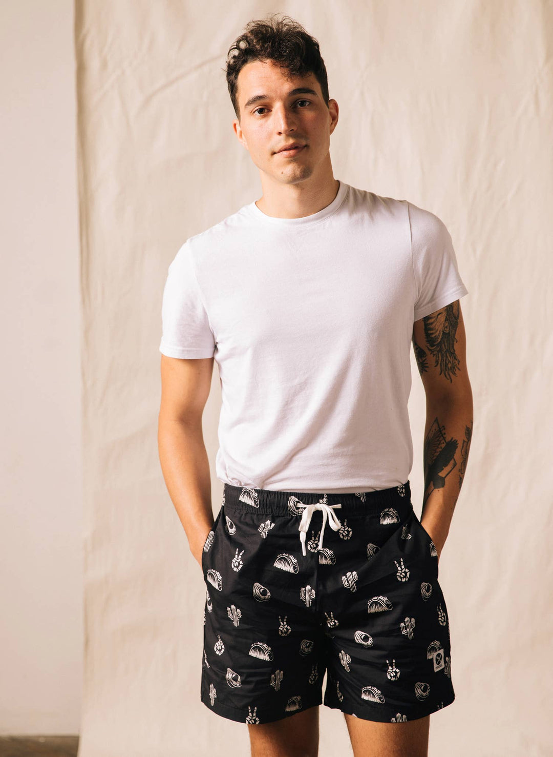 No Problemo Tacos &amp; Cactus Walk Shorts