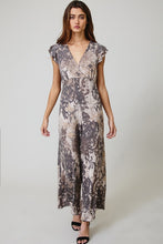 Load image into Gallery viewer, Taupe print romper
