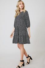 Load image into Gallery viewer, Spotty Check Print Tiered Dress
