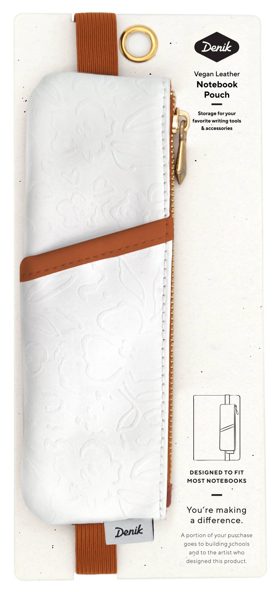 Golden Hour Embossed PU Notebook Pouch