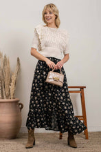 Load image into Gallery viewer, FLORAL MIDI SKIRT
