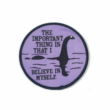 Load image into Gallery viewer, Nessie I Believe in Myself Iron-On Patch
