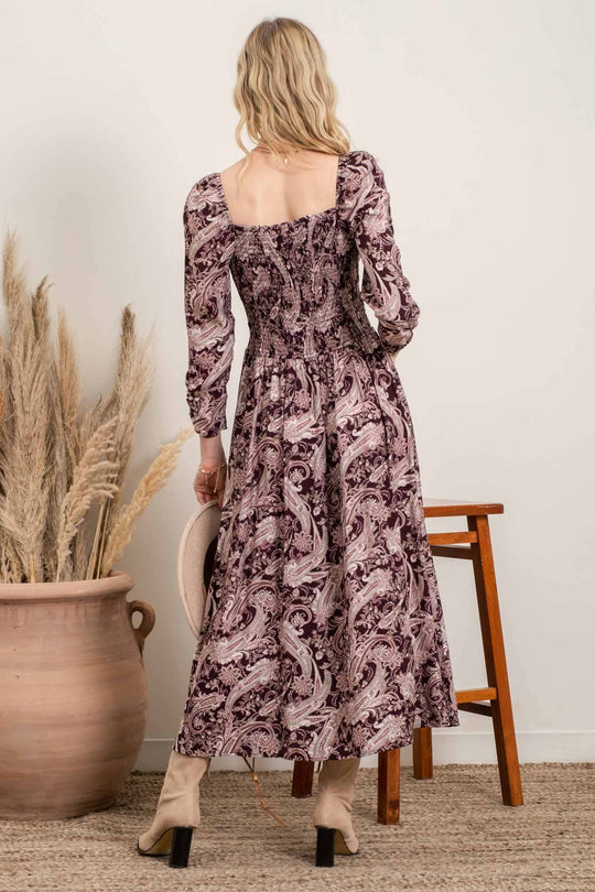 SWEETHEART NECKLINE MIDI DRESS
