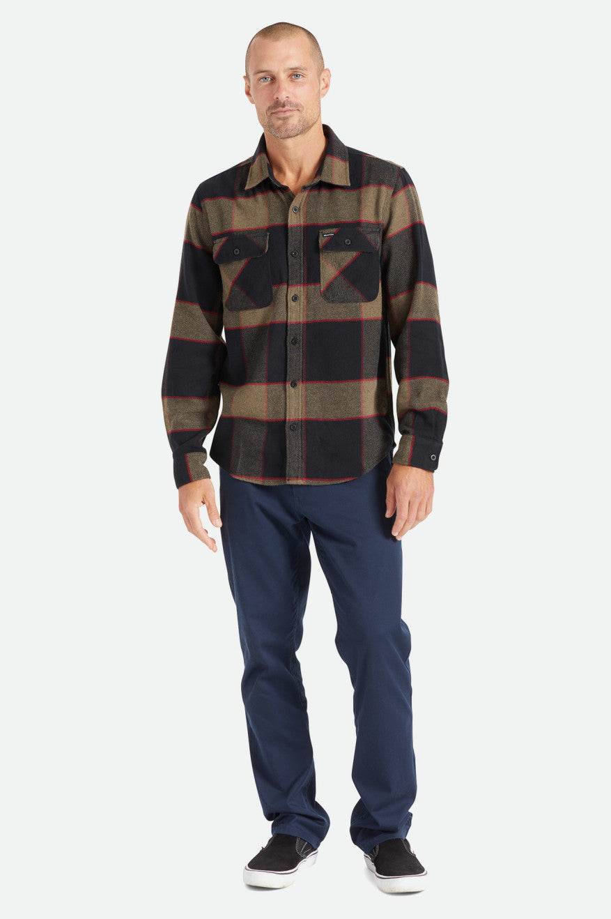 Bowery Flannel Heather Grey/Charcoal