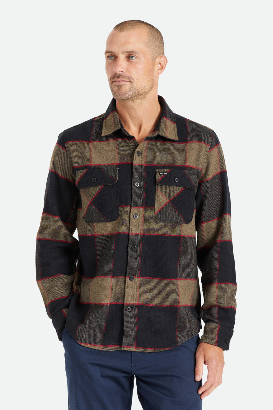 Bowery Flannel Heather Grey/Charcoal